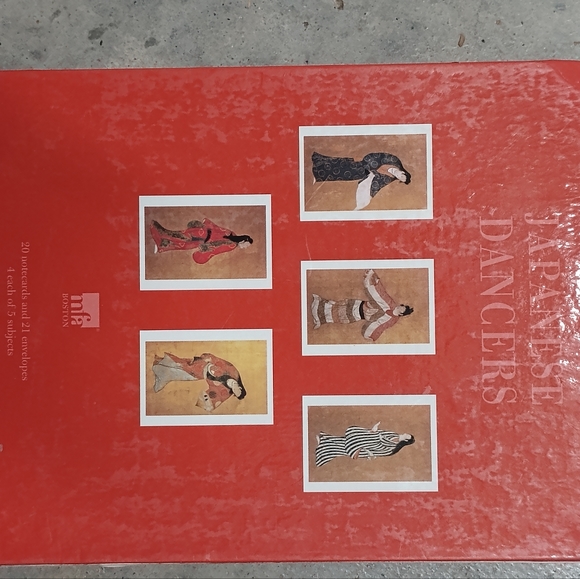 Japanese Dancers Note Cards 20 Cards/20 Envelopes/5 Sets Rare By MFA Boston - Picture 8 of 16